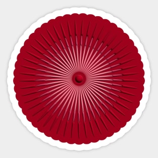 concentric red Sticker